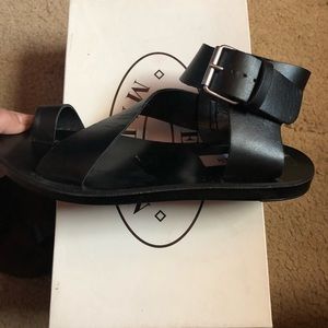 Steve Madden Black Sandals